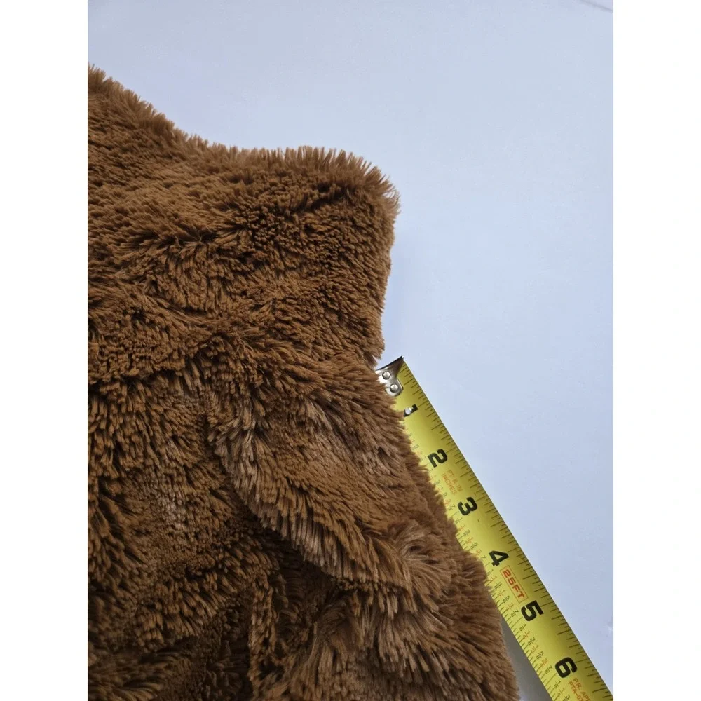 Patagonia Pelage Ladies‎ Jacket Bear Brown XS Pockets Zipper Snap Button Collar - Picture 14 of 15